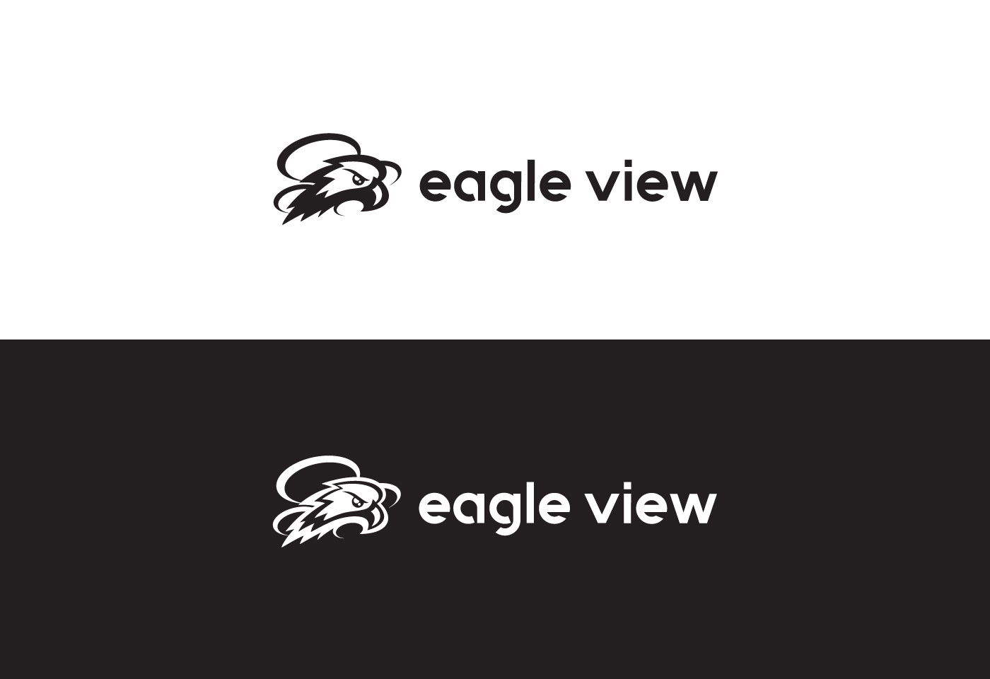 Marca eagle view monocromática
